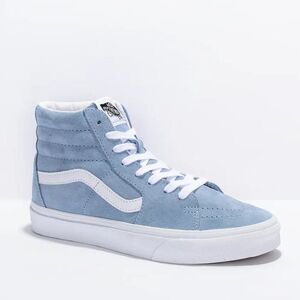 Vans Sk8-Hi Suede Ashley Blue High Top Shoes Sneakers Sz 6.5 W / M 5.0